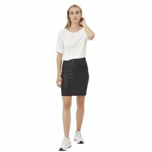 Minimum women's vegan leather pencil skirt black Euro 36 Small NWT